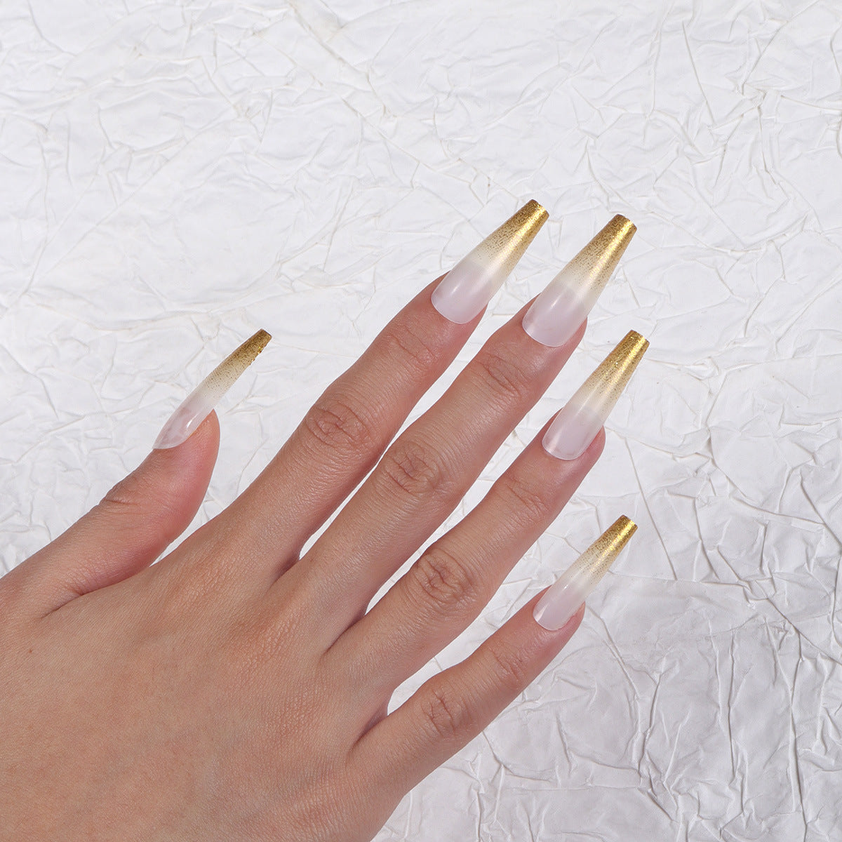 Luxuriöse Ombre Stiletto Press-On Nägel Brehn