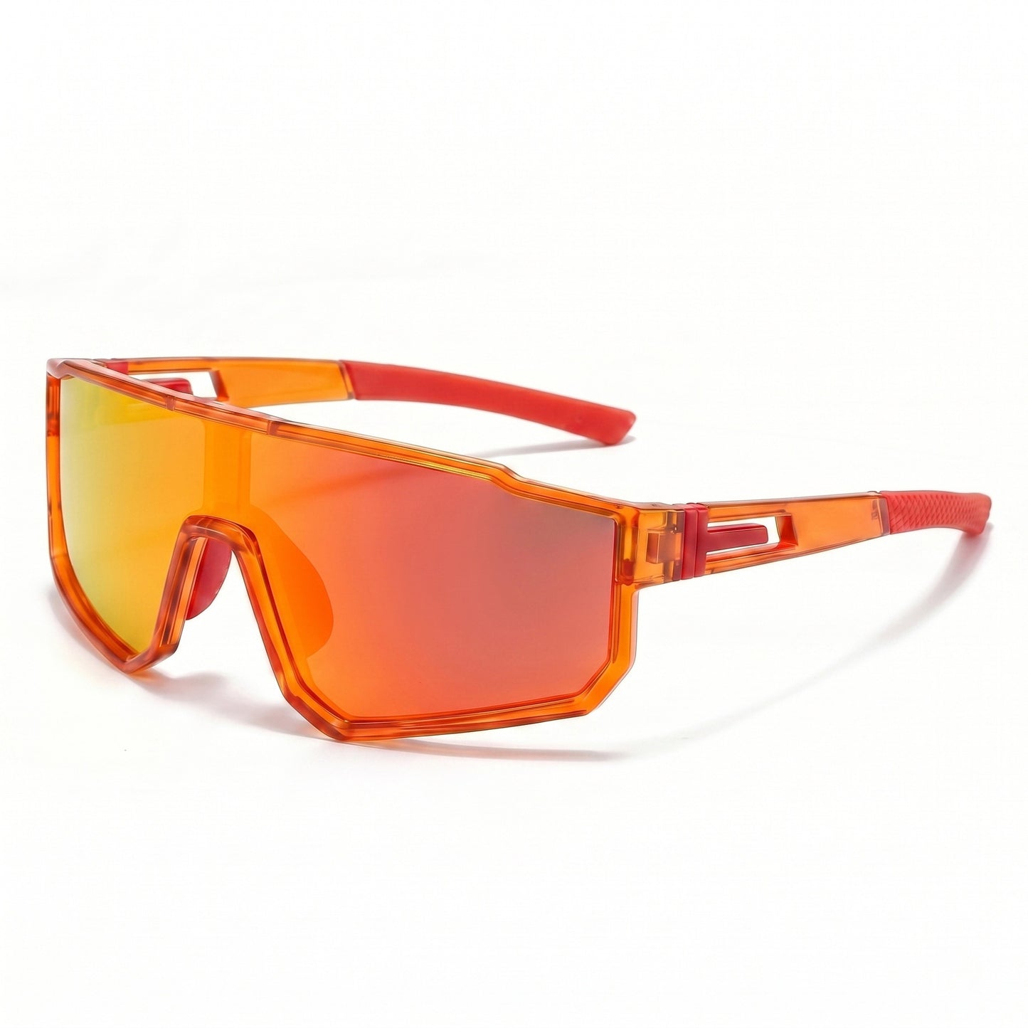 Damen nan sportliche Oversize Schildsonnenbrille mit UV400 Schutz, bruchsicherem Polycarbonatglas und rutschfesten Bügeln Brehn