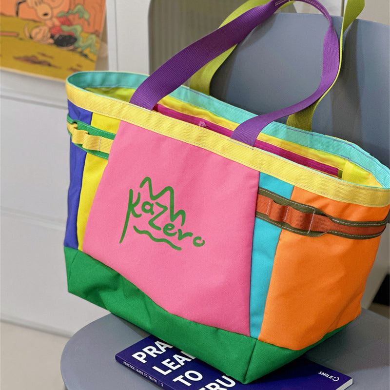 Bunte Canvas Strandtasche Brehn