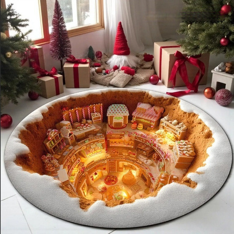 Weihnachtliches Patchwork-Teppich