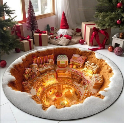 Weihnachtliches Patchwork-Teppich