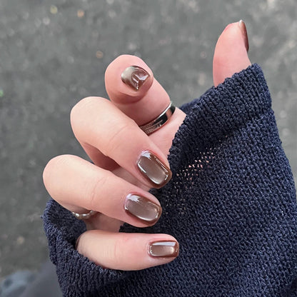 Glänzendes dekoratives Press-On-Nagelset Brehn