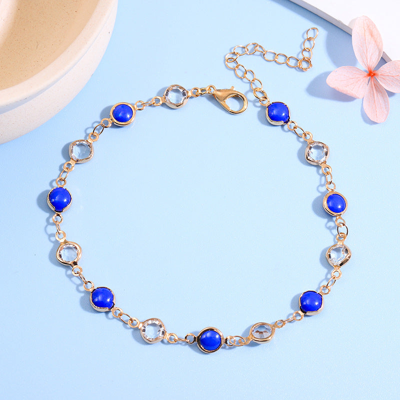 Dekorative Edelstein Fußkette Brehn