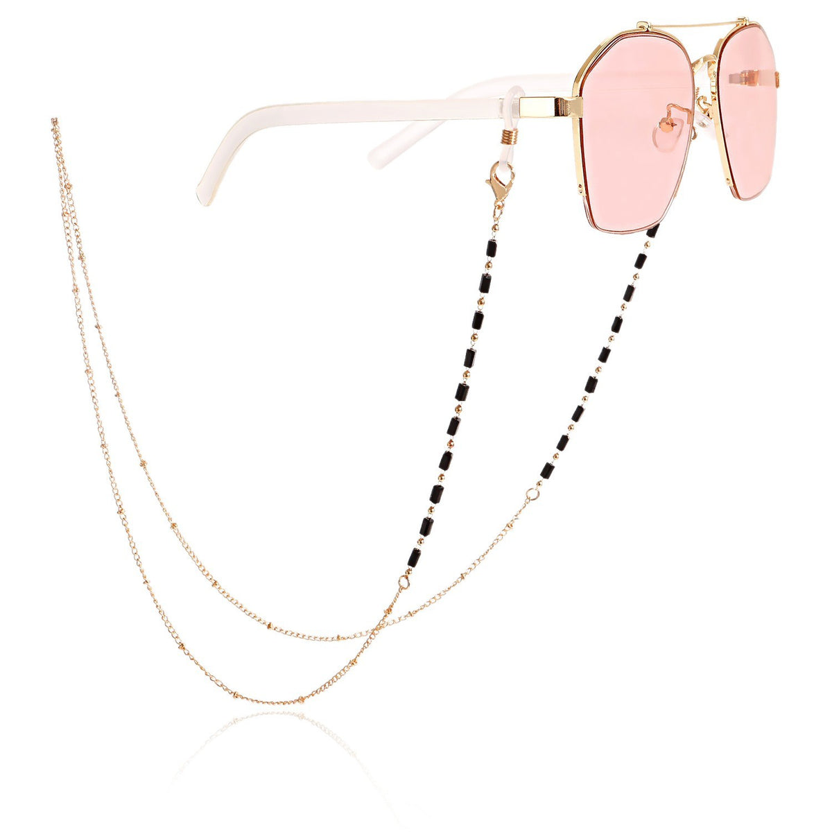 Stilvolle Sonnenbrille mit dekorativer Kette Brehn