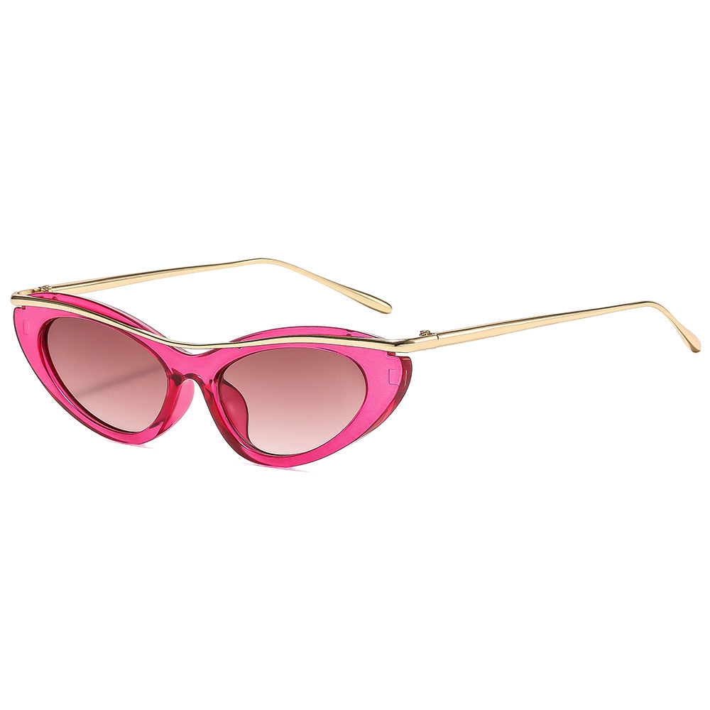 Damen Cat-Eye Sonnenbrille mit elegantem Metallrahmen Brehn