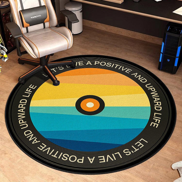Retro-Vinyl-Schallplatten-Teppich