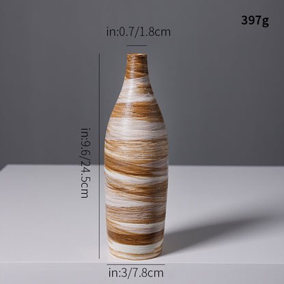 Künstlerische Spiraldesign Keramikvase Brehn