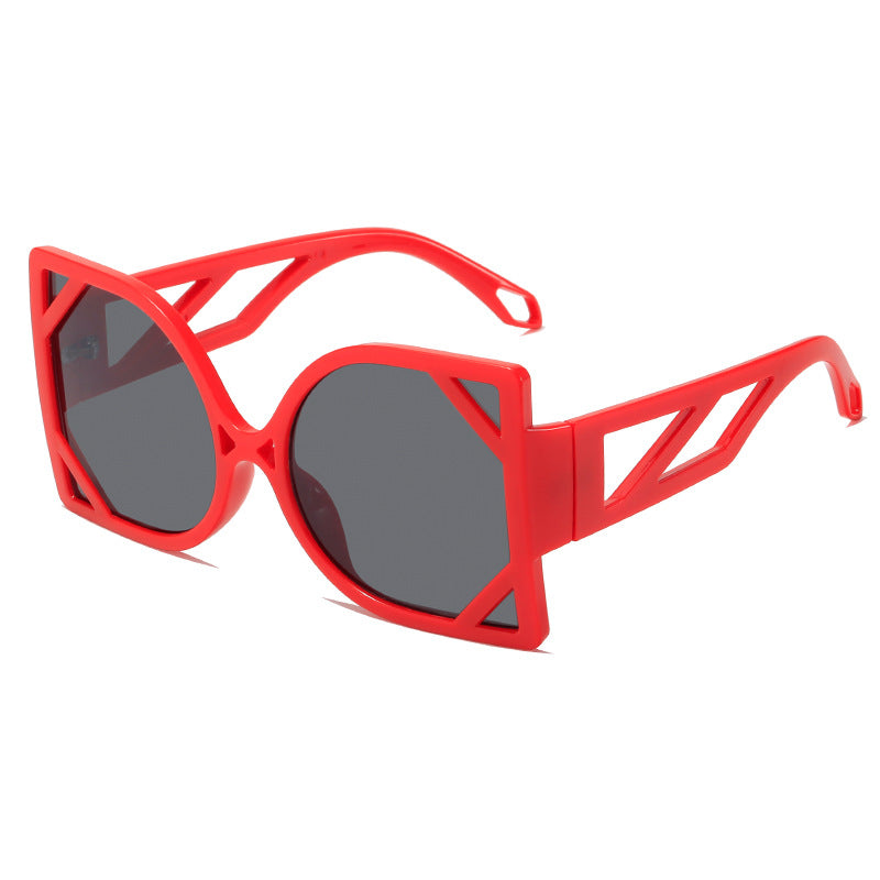 Damen geometrische Sonnenbrille mit exklusivem Design und UV-Schutz Brehn