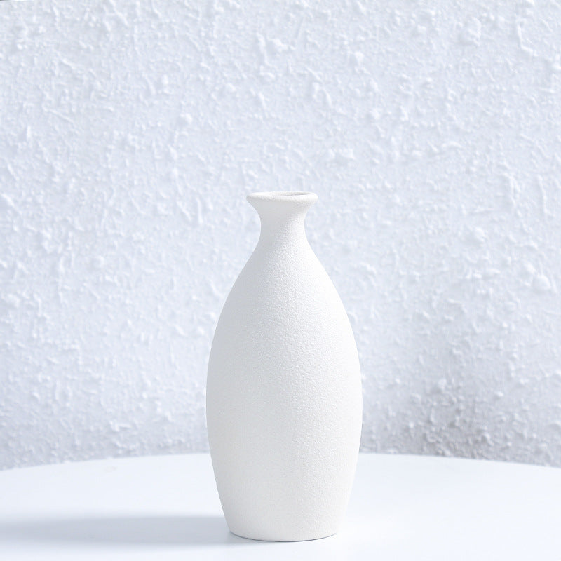 Minimalistischer Texturierter Keramik Blumen Vase Brehn