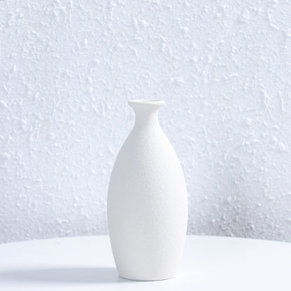 Minimalistischer Texturierter Keramik Blumen Vase Brehn