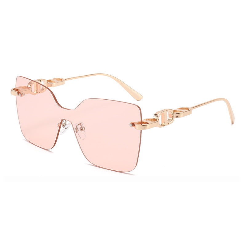 Damen elegante oversized Sonnenbrille mit modischem Rahmen und UV-Schutz Brehn