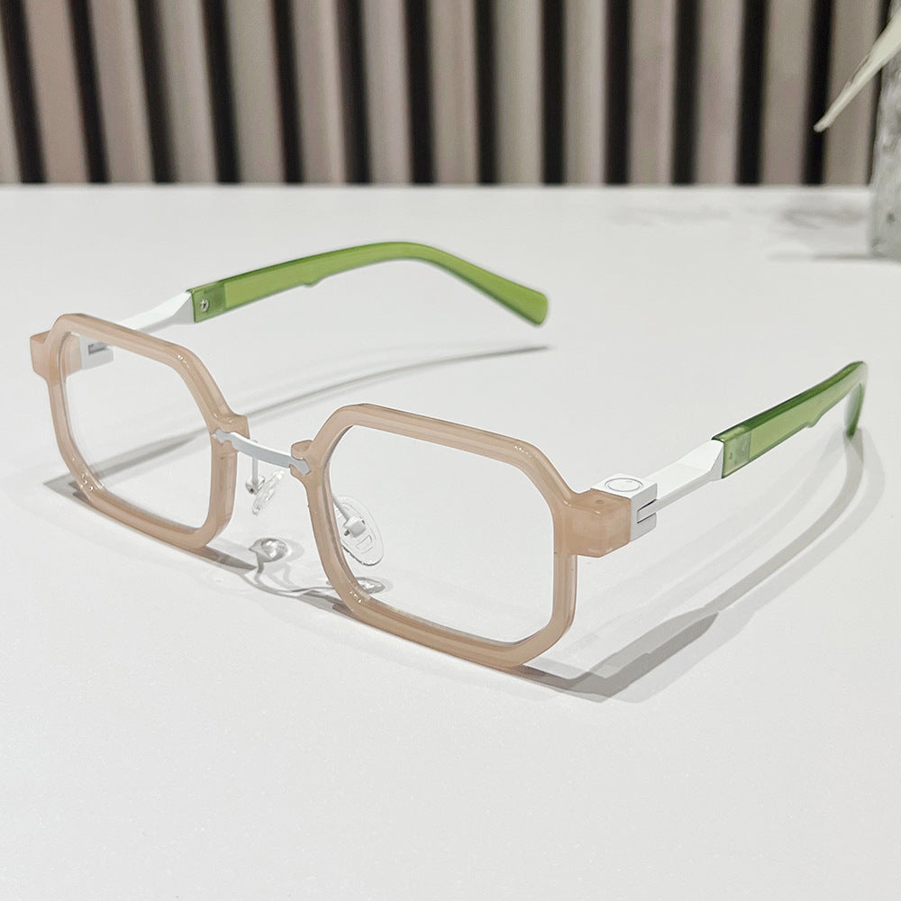Moderne geometrische rechteckige Sonnenbrille Brehn