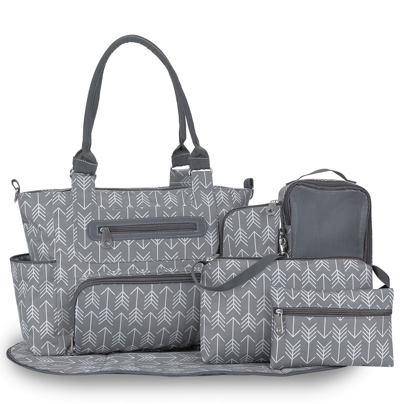 Stilvolle Wickeltasche-Set Brehn