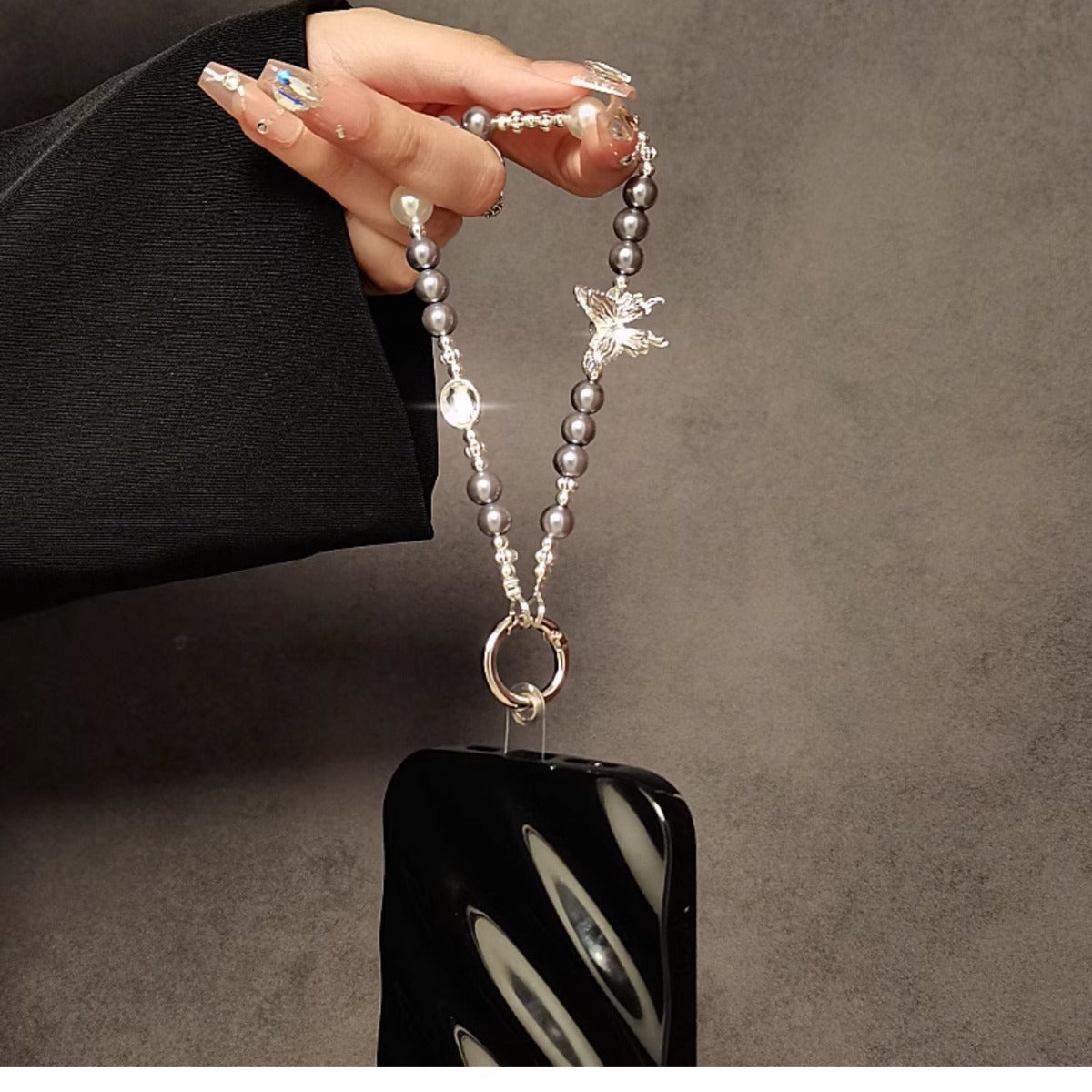 Eleganter Charm Perlen Schlüsselanhänger Brehn