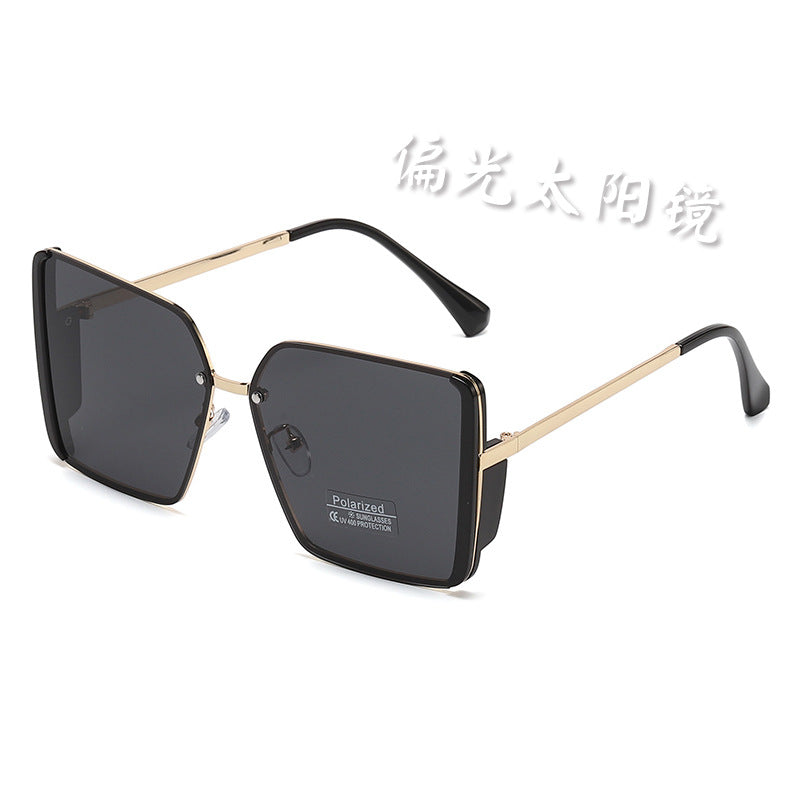 Damen Oversized quadratische Sonnenbrille mit polarisierten Gläsern Brehn