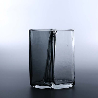 Mouth-blown skulptural Double-Chamber zeitgenössische Glasvase Brehn