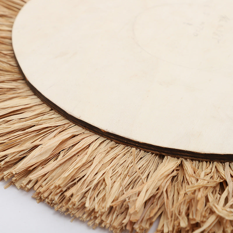 Dekorativer Wandspiegel mit Natürlichem Rattanrahmen Brehn