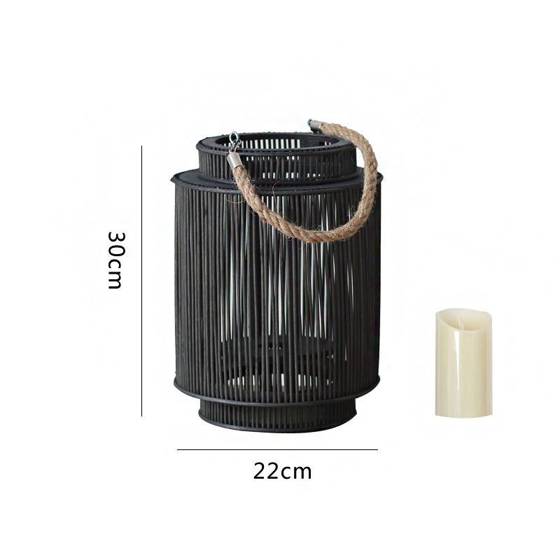 Dekorative Rattan-Laterne Brehn