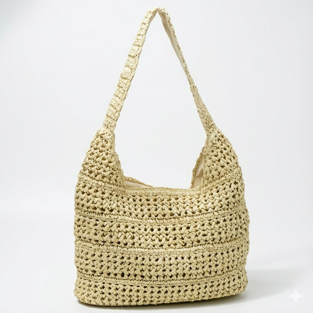 Handgefertigte Makramee Hobo-Tasche Brehn