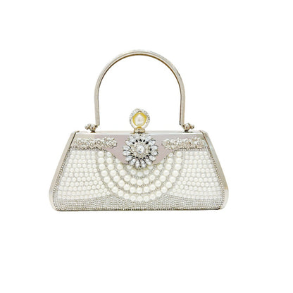 Vintage Perlenverzierte Abendtasche