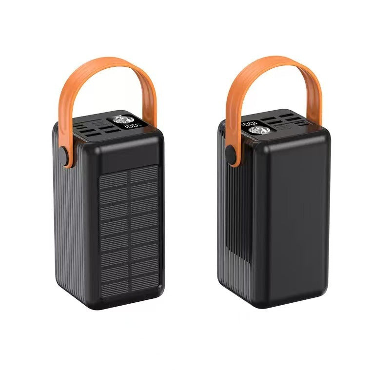 Tragbare Solar-Powerbank mit Integrierter LED-Lampe und Schnellladefunktion Brehn