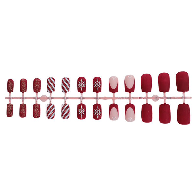 Festliches saisonales Press-On-Nagelset Brehn