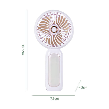 Damen Tragbarer Mini-Handventilator mit LED Licht Brehn