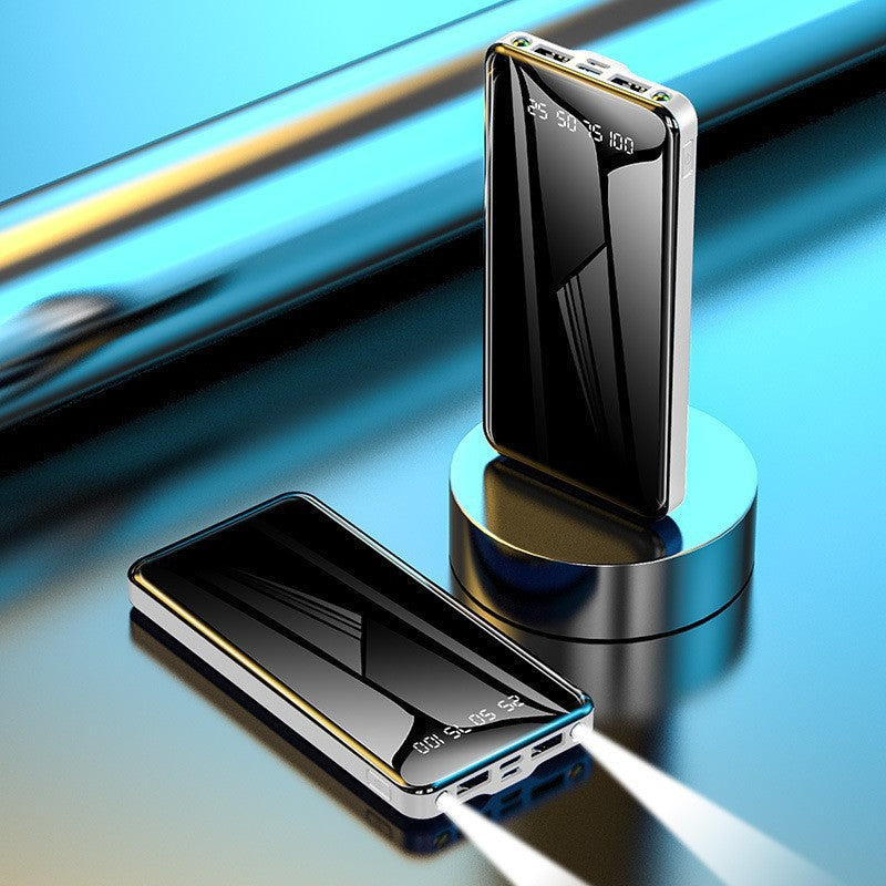 Vielseitige Powerbank mit Schnellem Ladeanschluss und Digitaler Anzeige Brehn