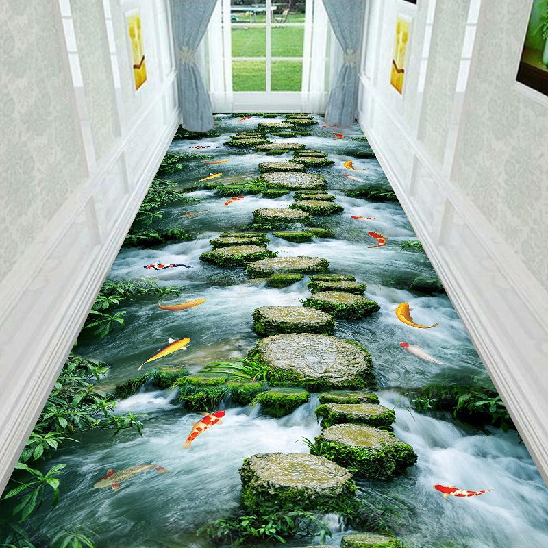 Dekorativer 3D Wasser Stil Teppich Brehn