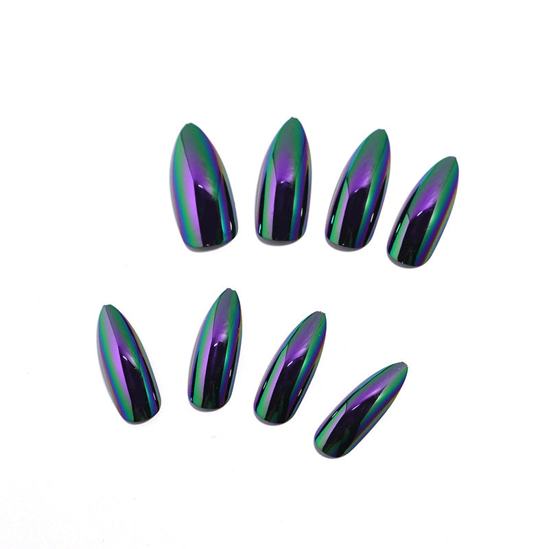 Iridescent Stiletto Press-On Nagelspitzen Brehn