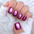 Künstlerisches Press-On-Nagelset mit glänzendem Ombre-Finish Brehn
