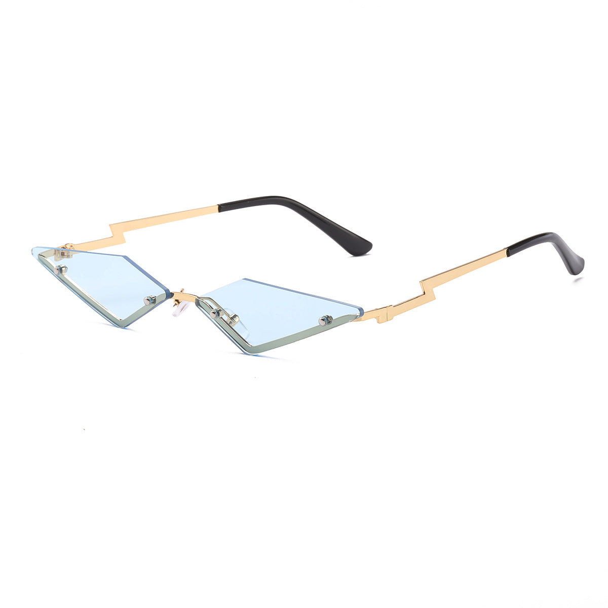 Damen Designer-Sonnenbrille mit futuristischem Rahmen Brehn