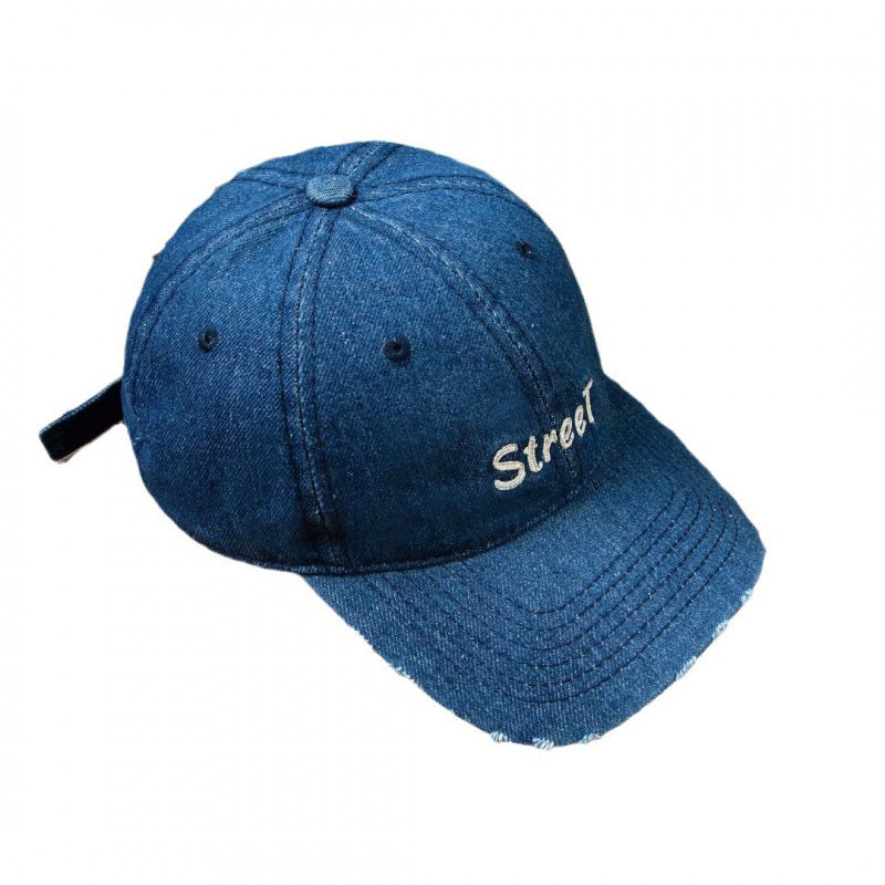 Damen Distressed Denim Baseballcap Brehn 1784084141