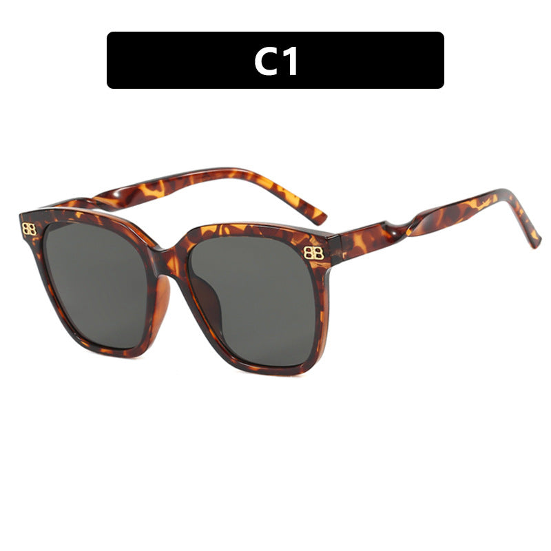 Damen quadratische Sonnenbrille mit eleganter Rahmenstruktur und UV-Schutz Brehn