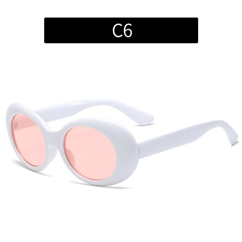Schicke Übergroße Runde Sonnenbrille