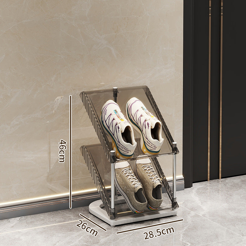 Schuhregal mit transparentem Design Brehn