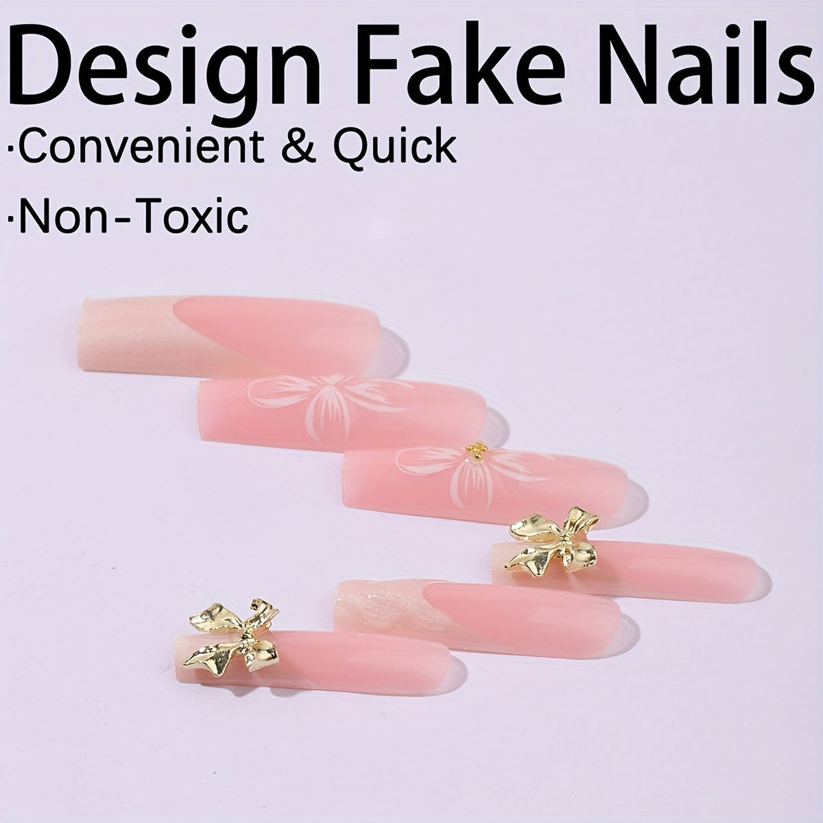 Kunstnagelset mit floralen Details Brehn