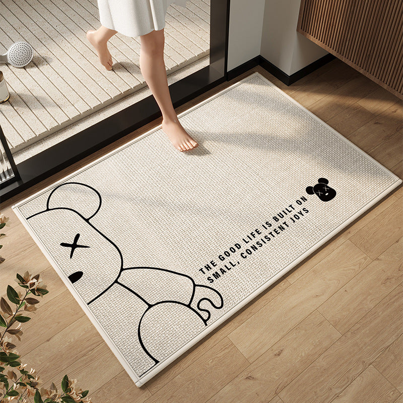 Elegante moderne Badezimmermatte Brehn