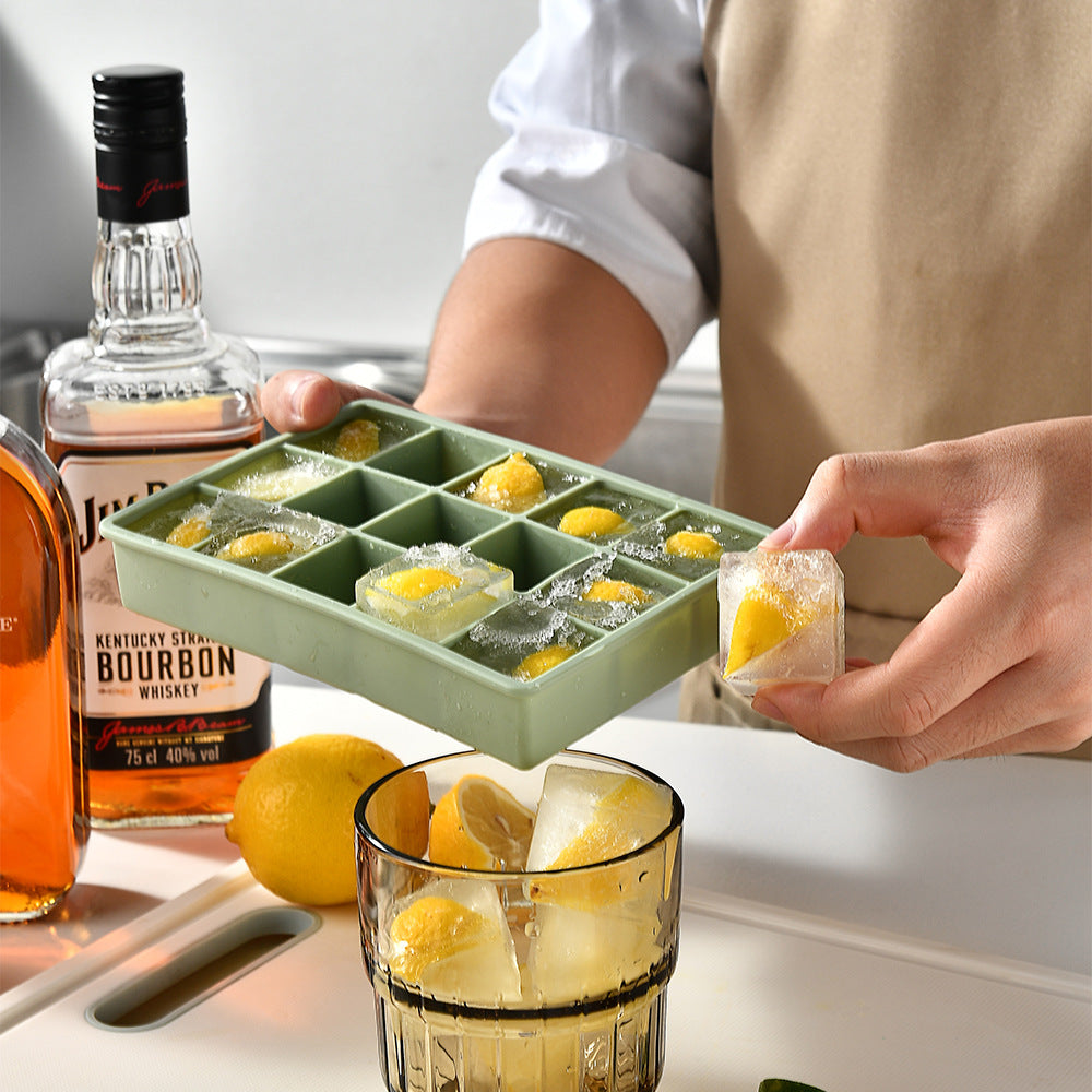 Silikon-Eiswürfelform mit Praktischer Aufbewahrungsbox Brehn