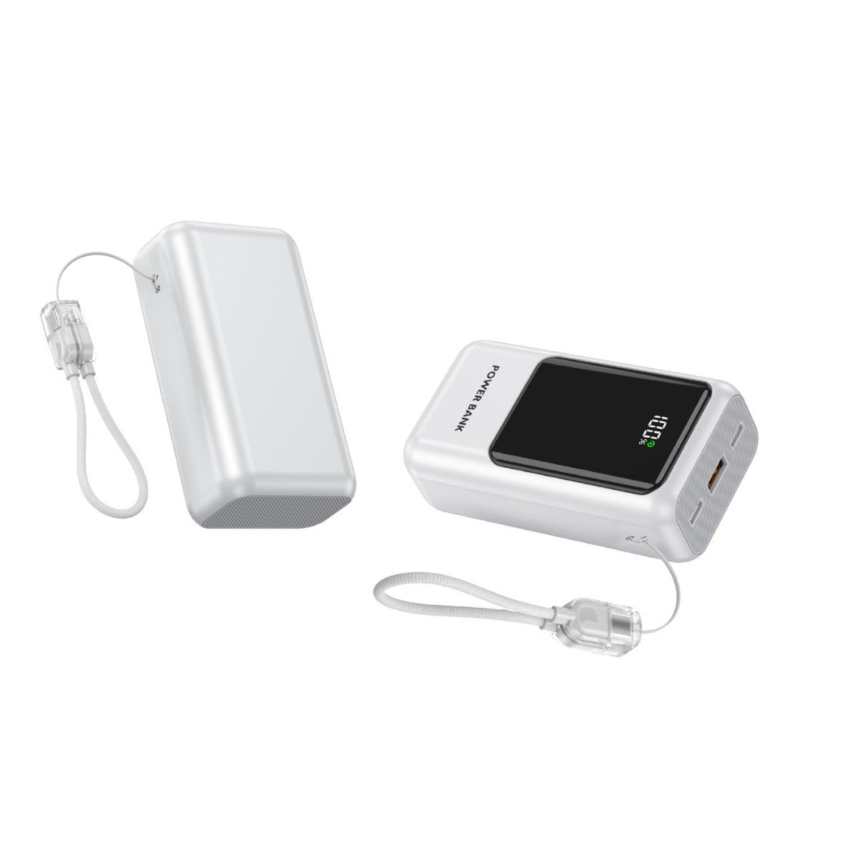 Tragbare Powerbank mit Digitaler Ladeanzeige und Kompaktem Design Brehn