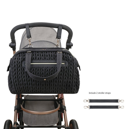 Modische Wickeltasche mit Eleganter Flechtoptik Brehn