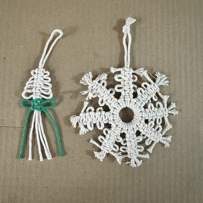 Dekorative Makramee- ornament Brehn