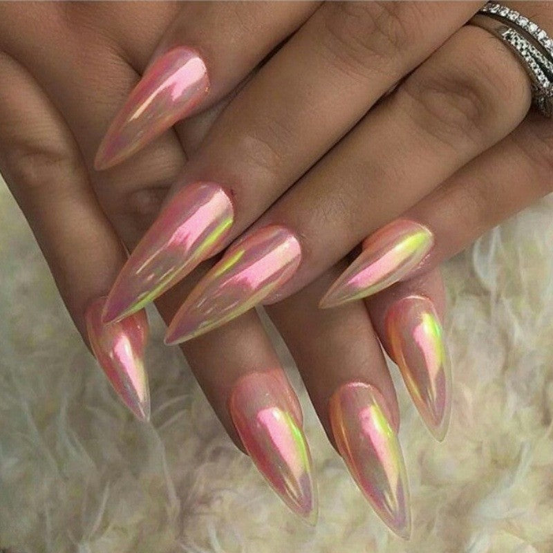 Shimmery Stiletto Press-On Nagelkunst Brehn