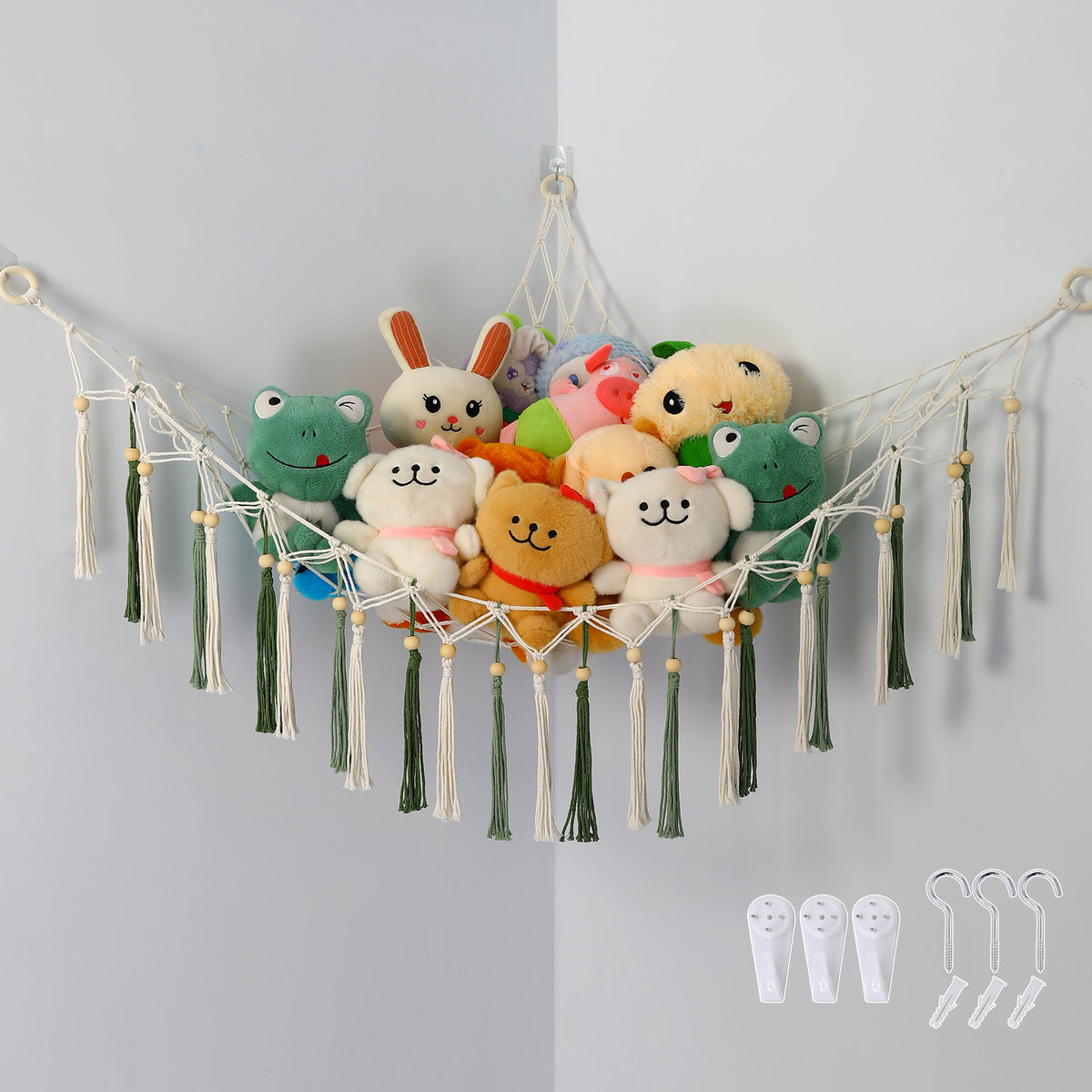 Macramé Wandhängende Aufbewahrungshängematte