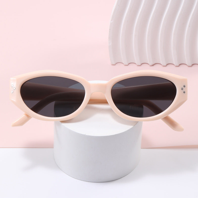 Damen modische Sonnenbrille mit animalischem Muster und stylishem Rahmen Brehn