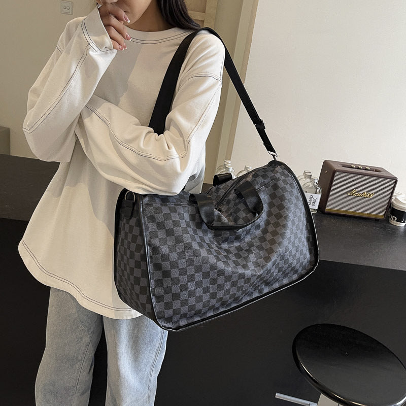 Stylische Schachbrett-Reise-Duffel-Tasche Brehn