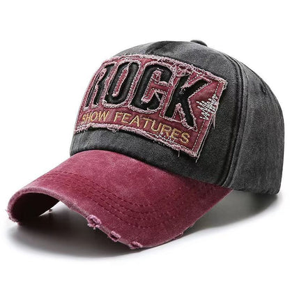 Herren Distressed Graphic Verstellbare Baseballkappe Brehn