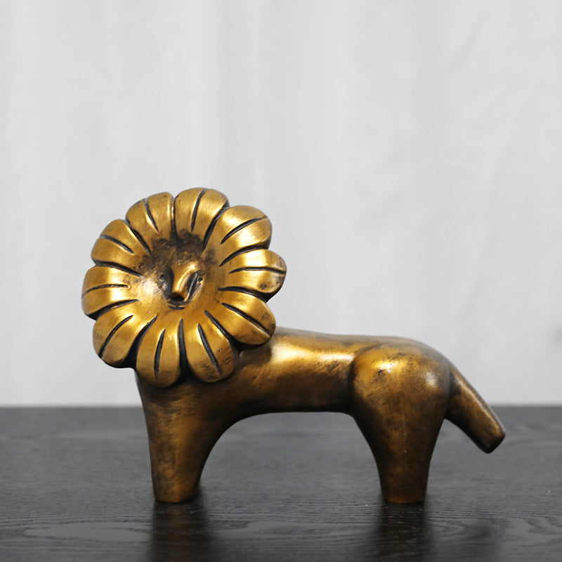 Künstlerische Löwenfigur