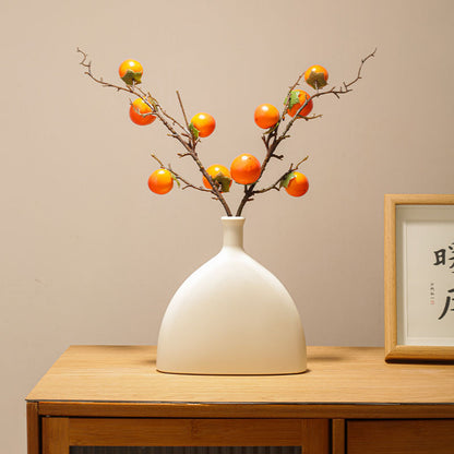 Künstlicher Persimmon-Fruchtzweig-Vase