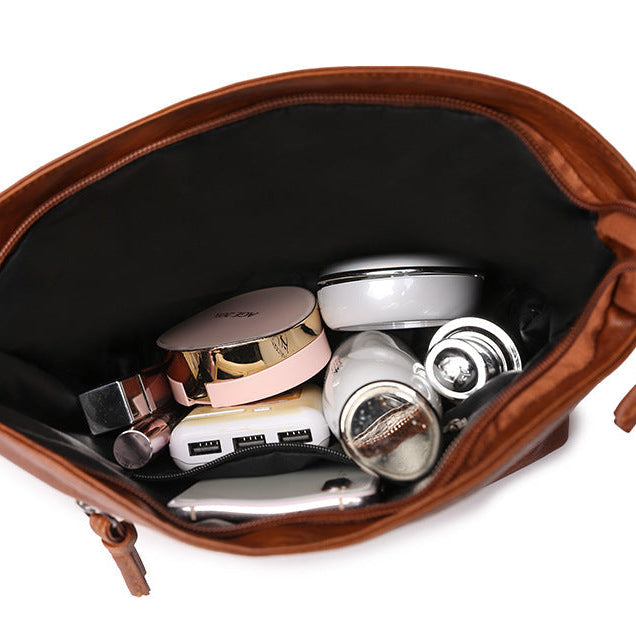 Damen Handtasche PU-Leder Kompakt und Stilvoll mit Geräumigen Taschen | Brehn